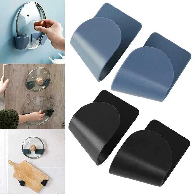 2pc/set Wall Mounted Pot Lid Holder Pot Cover Hang on The Wall for Kitchen Space Saving Kitchen Storage Shelf The jack market .AU The jack market .AU Home $ 47 14:193