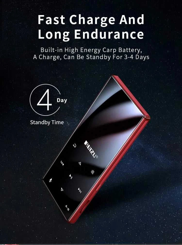 Bluetooth Music MP3 RUIZU D29 MP3 Player Portable Audio 8GB Music Player with Built-in Speaker Support FM,Recording,E-Book The jack market .AU The jack market .AU Accessories Electronics $ 85 14:193#blk;200001303:3860