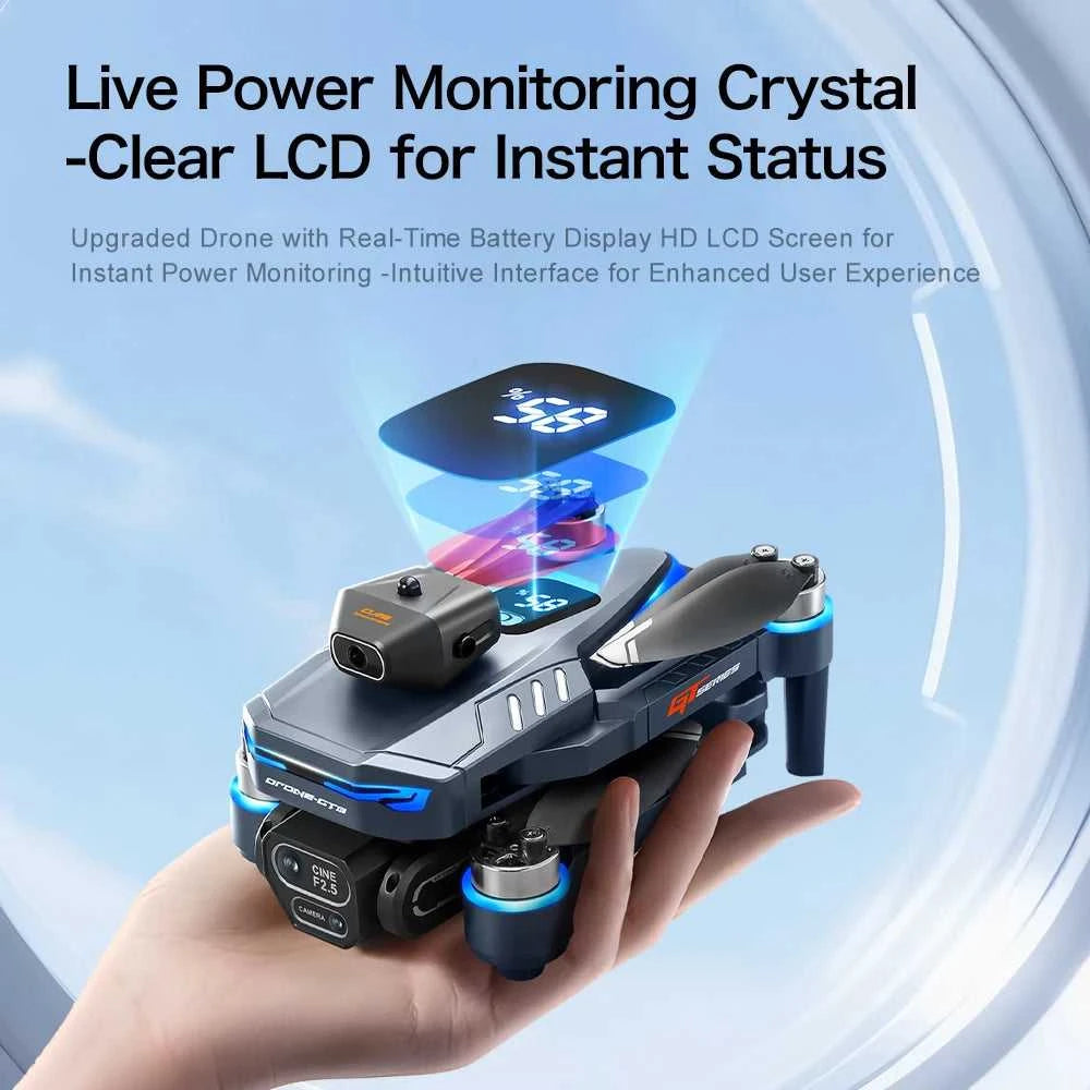 New GT8 Drone 8K Professional HD Dual Cameras Screen Remote 5G WIFI Brushless Motor Obstacle Avoidance Foldable Quadcopter Toys The jack market .AU The jack market .AU Drones $ 115 14:29#GT8 4K