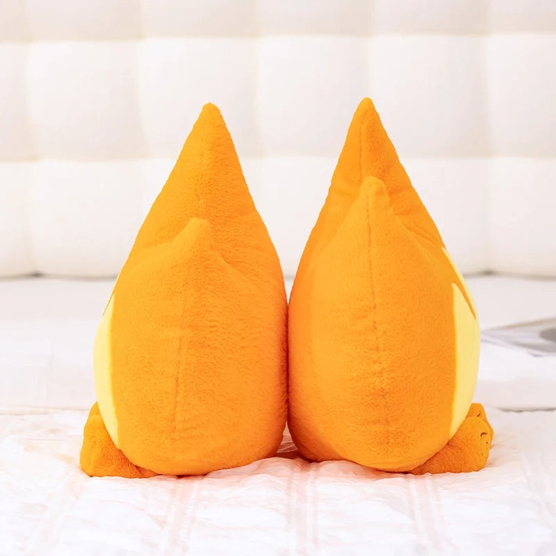46CM Cute Little Fire Man Plush Toys Cartoon Anime Stuffed Dolls Kawaii Room Decor Toy Hobby Collection