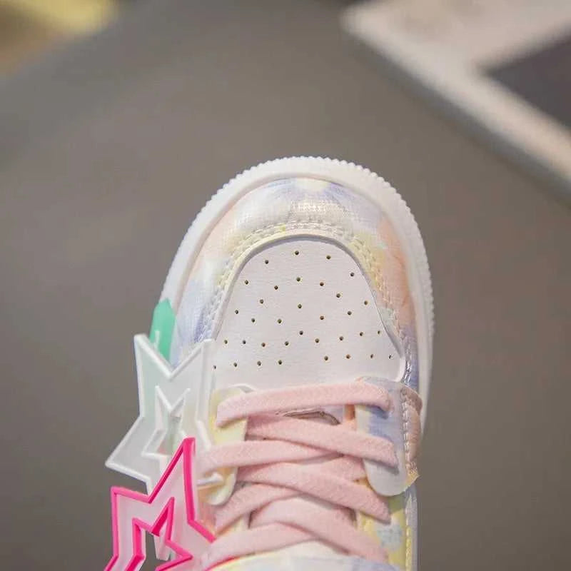 Girls Sneakers with Stars Color Matching Non-slip Fashion Children Princess High-top Sport Shoes Kids Casual Running Shoes The jack market .AU The jack market .AU Mum & Kids: Essential Products for Every Family $ 48 14:1052#pink;200000124:200000334