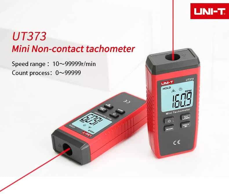 UNI-T Mini Digital Laser Tachometer - Non-Contact RPM Measurement up to 99,999 RPM with Backlight