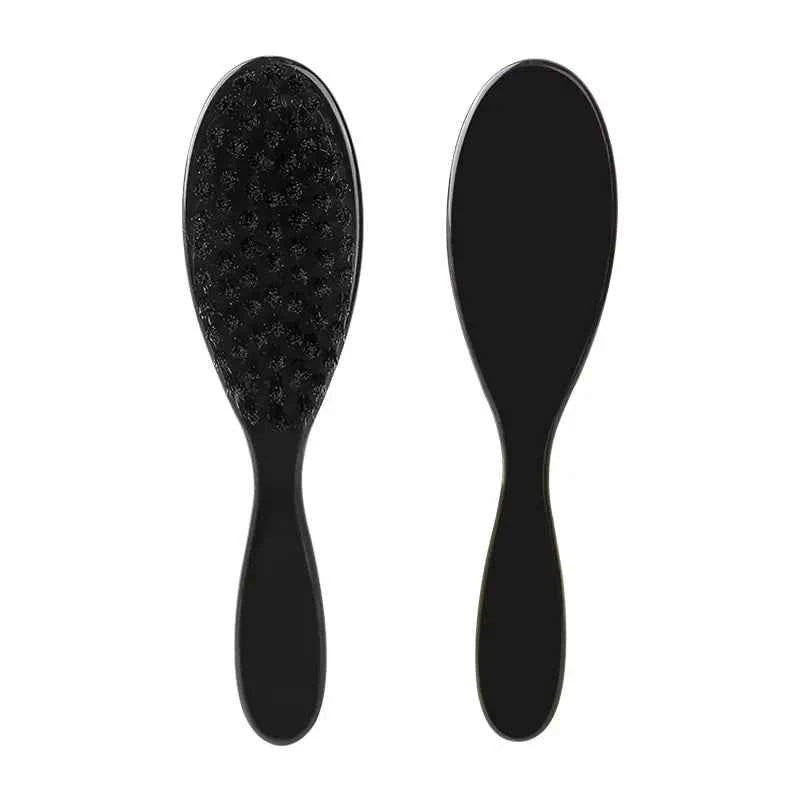 1PC Black Professional Fade Brush Barber Neck Sweeping Brush Comb Haircut Accessories Facial Cleaning Tools For Men Brushes Comb