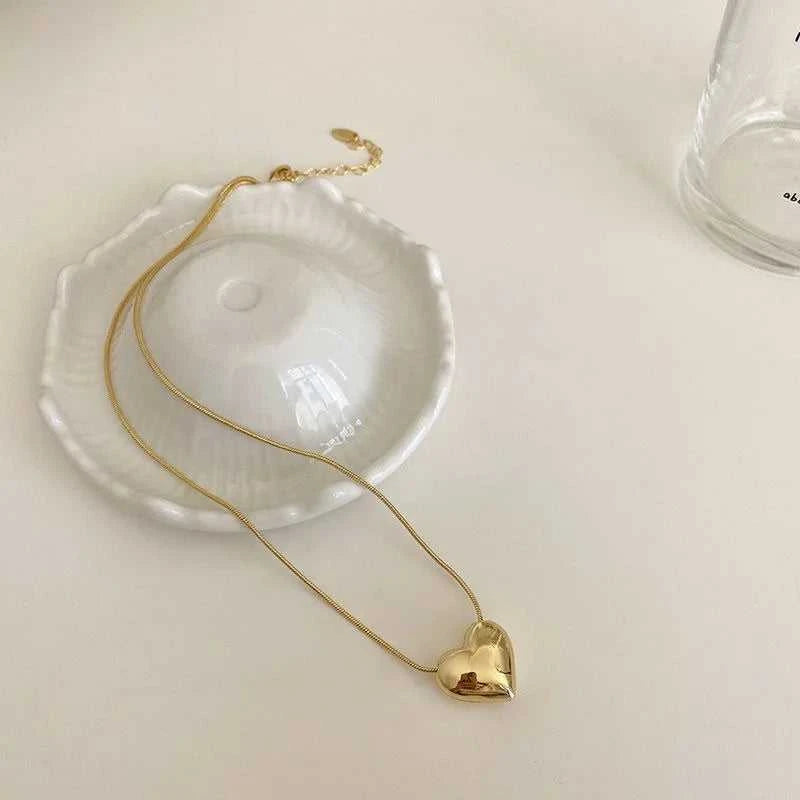 Love Heart Pendant Necklace For Women Men Personality Simple Design Thin Chain Choker Necklaces Jewelry The jack market .AU The jack market .AU Jewellery & Chains $ 47 200001034:17053024#xl019yin