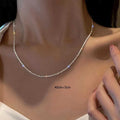 Silver Color Sparkling Necklace For Women Trendy Clavicle Chain Choker Girls Korean Wedding Party Jewelry Accessories The jack market .AU The jack market .AU Jewellery & Chains $ 47 200001034:361180#A
