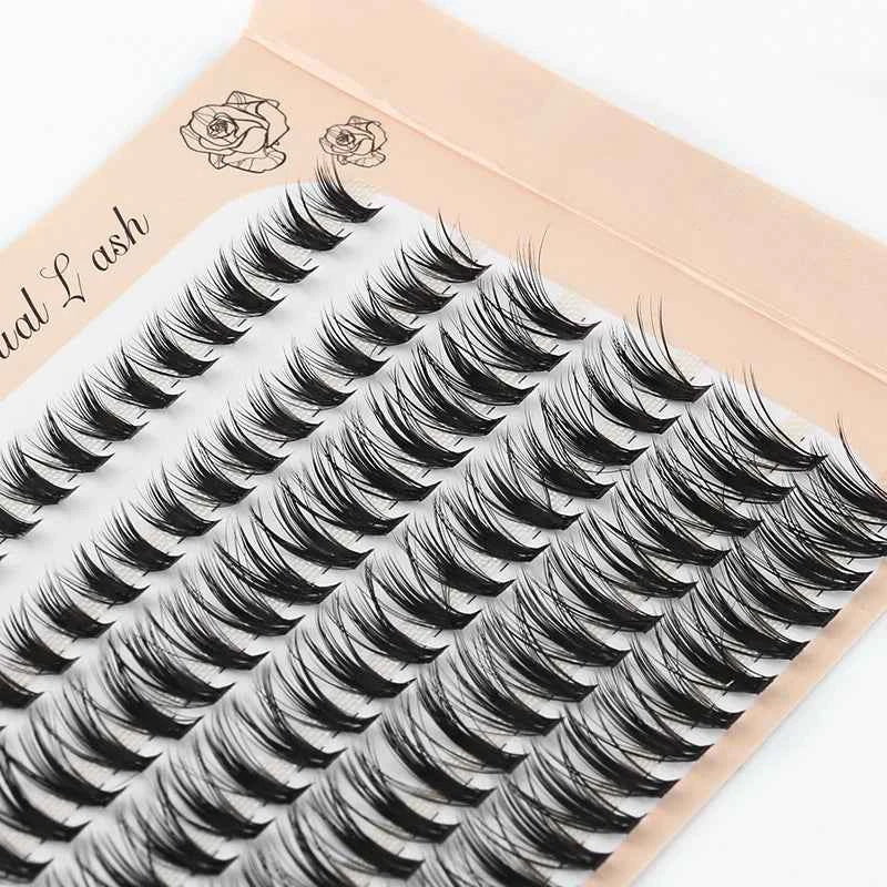 Fluffy 3D Eyelash Extensions - 10/20/30D Individual Soft & Dramatic Lashes for Effortless Makeup Looks