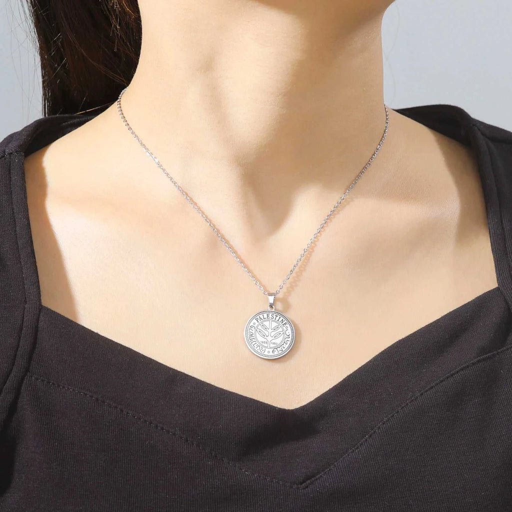 Cazador Vintage Palestine Women's Necklace Men Pendant Choker Necklace Mother Gift Stainless Steel Jewelry 2024 Wholesale The jack market .AU The jack market .AU Jewellery & Chains $ 48 200001034:2604813136#Rose Gold Color