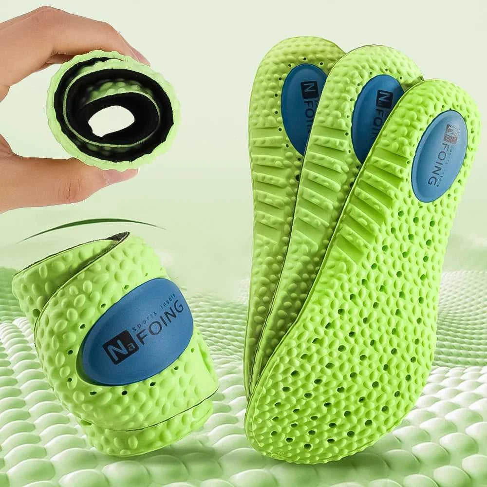 Silicone Memory Sponge Elastic Sports Insoles Orthopedic Insole Shock Absorption Air Cushion Deodorant Soft Shoes Pad Men Women The jack market .AU The jack market .AU Step Up Your Style: Trendy Shoes for Every Occasion! $ 47 14:173#Style 02 Green;200000124:200000283#EU45-46