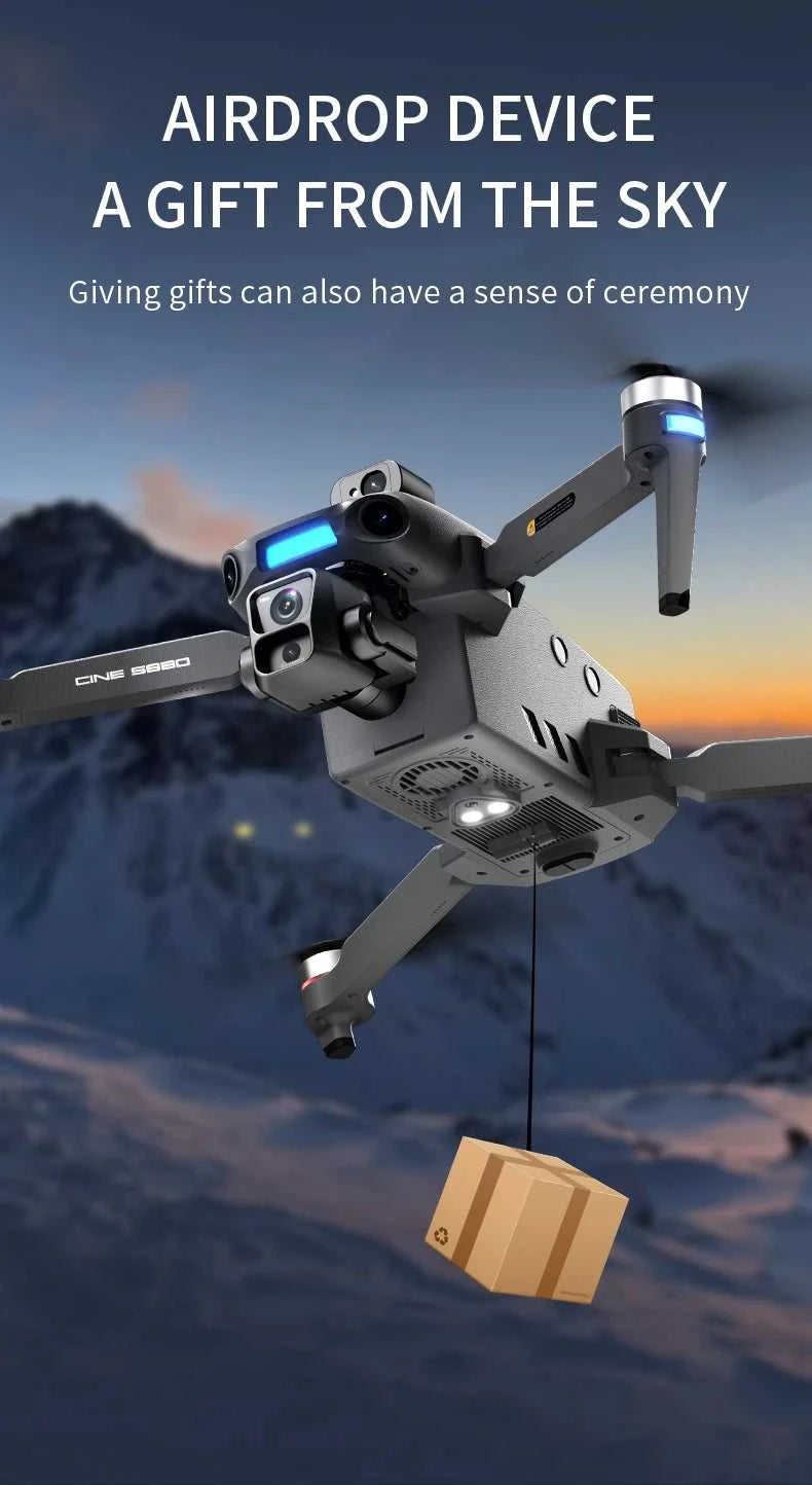 Load Bearing 800g S880 GPS Drone With 8K HD Camera 3-axis Gimbal Brushless Laser Obstacle Avoidance With Airdrop FPV RC Dron The jack market .AU The jack market .AU Drones $ 388 14:691#LG-NO OAS-64G