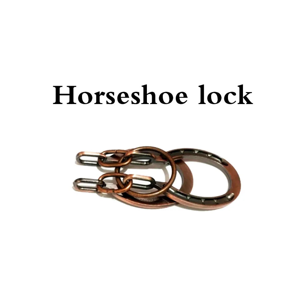 Classic IQ Metal Brain teaser Magic Puzzles Toys Locks Baffling Wire Diecast Kirsite Game Intelligence For Adults Game Test Mind