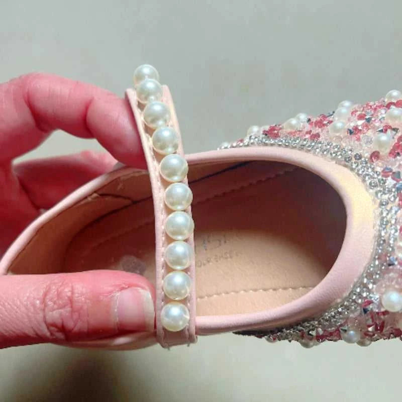 Spring Autumn Girls Leather Shoes Fashion Pearl Rhinestone Little Girl Shoes Soft Bottom Kids Princess Shoes The jack market .AU The jack market .AU Mum & Kids: Essential Products for Every Family $ 44 14:350853;200000124:200000333#CN35 insole 21.7cm