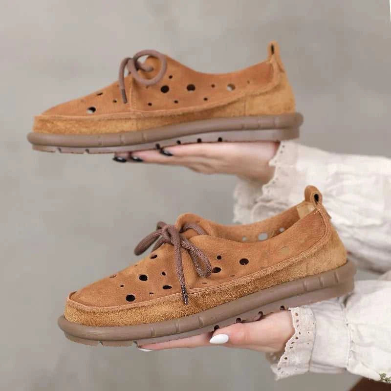 Careaymade-Summer top layer cowhide sandals,clown cute big toe shoes,hollow hole shoes,pure Handmade breathable casual shoes 34 The jack market .AU The jack market .AU Step Up Your Style: Trendy Shoes for Every Occasion! $ 112 14:29#Beige Elastic band;200000124:200000334