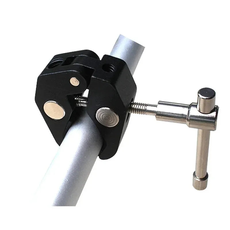 Magic Arm Clip Ballhead Clamp Double Ball Adapter Shoe Mount Adapter Tripod Monopod Clip for Monitor Led Light 1/4" Camera