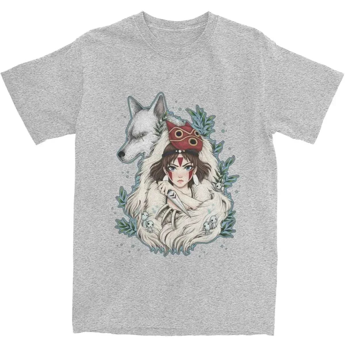 Graphic PrintedClothing Novelty Princess Mononokes Hime T-Shirts for Men Women Pure Cotton Kodama Tree Forest Spirit Tees Shirt The jack market .AU The jack market .AU Men Fashion $ 39 14:200002984;5:200000991