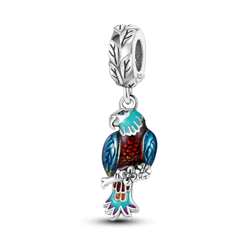 925 sterling silver owl flamingo woodpecker feather charms fit original bracelet charm bead necklace Diy female jewelry The jack market .AU The jack market .AU Jewellery & Chains $ 50 200000226:202006807#SMC6222