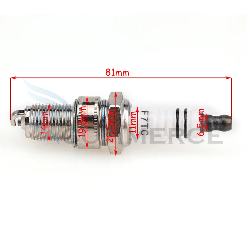 Spark Plugs F7TC for Gasoline Machinery 4 Stroke Engine GX120 GX160 GX200 GX240 GX270 GX340 GX390 Generator Lawnmower