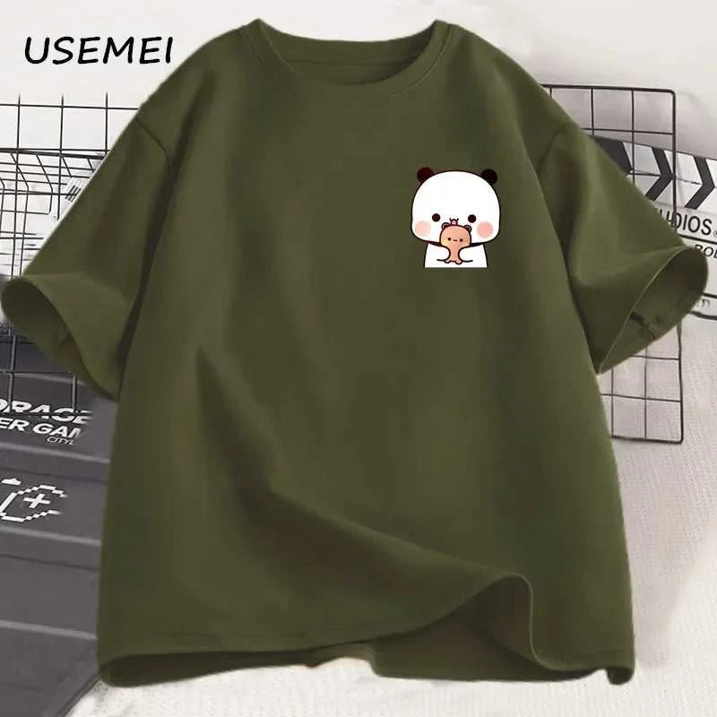 Panda Bear Bubu Dudu and Their Babies T Shirt Fashion Funny Couple T-shirt Women Men Fashion Casual Short Sleeve Tees Clothing The jack market .AU The jack market .AU Men Fashion $ 30 14:1254#Bubu Dudu 2;5:361386