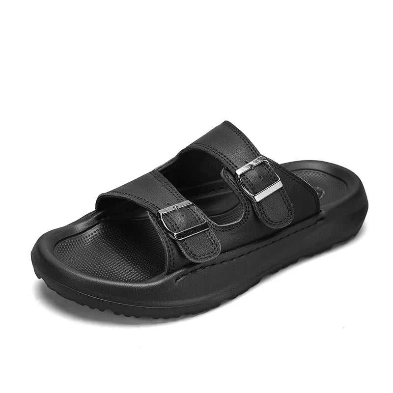Italian Leather Double Buckle Cowhide Slippers for Men Hotel Beach Summer Shoes High Quality Slip on Light Flats Male Flip Flops The jack market .AU The jack market .AU Step Up Your Style: Trendy Shoes for Every Occasion! $ 90 14:193;200000124:100013888