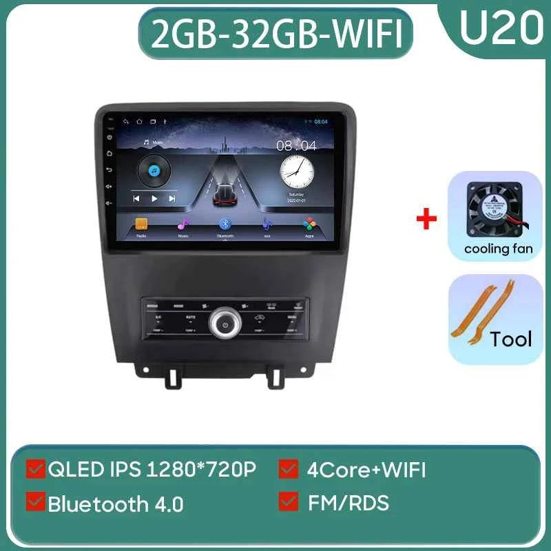 For Ford Mustang V S-197 2009 - 2014 5G WIFI Car screen Android Auto Radio Carplay Navigation Multimedia Stereo Player 8Core DVD