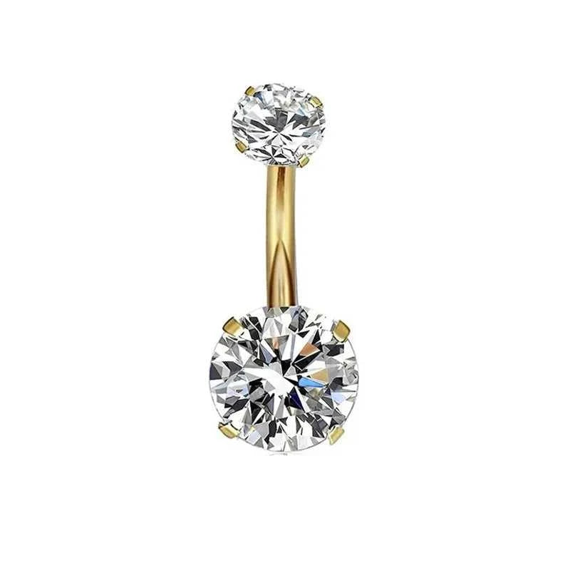 1Pc Gold Color Stainless Steel Belly Ring, Flower Heart Shaped CZ Crystal Navel Belly Button Rings Butterfly Navel Piercings 14G The jack market .AU The jack market .AU Jewellery & Chains $ 47 200001033:200003759#S7-1pc-golden