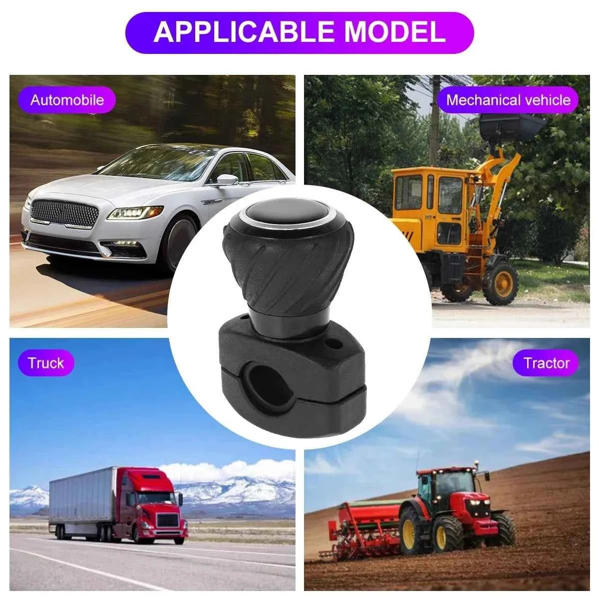 Car Accessories Steering Wheel Spinner Knob Power 360° Handle Ball Hand Control Assister Grip Turning Helper Auxiliary Booster