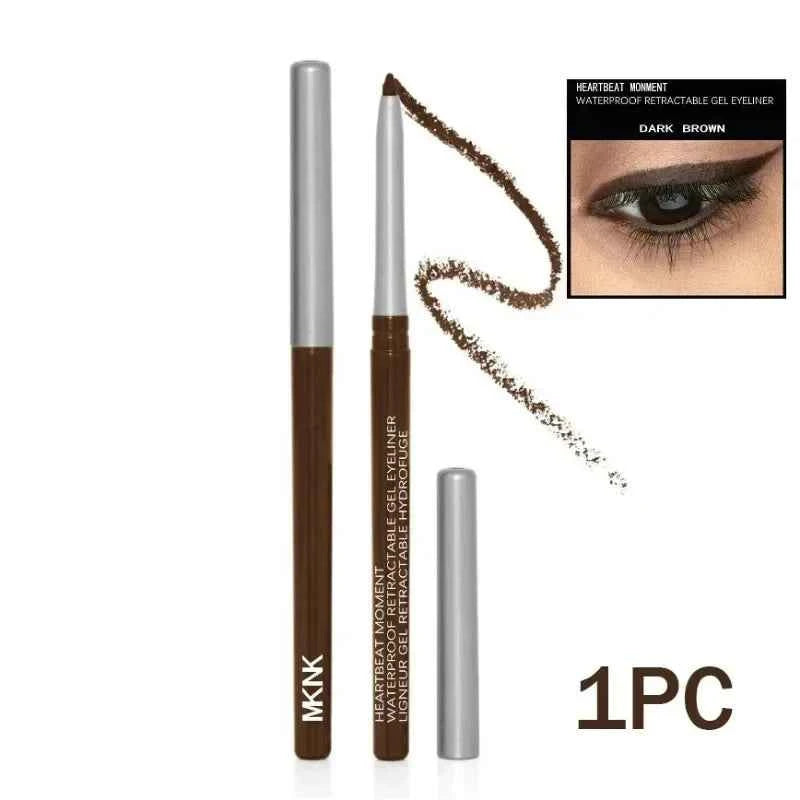 Strong Black Long-lasting Waterproof Gel Eyeliner Pencil Smooth Quick-drying Easy Color Glue Eyeliner Pen Eye Makeup Cosmetics