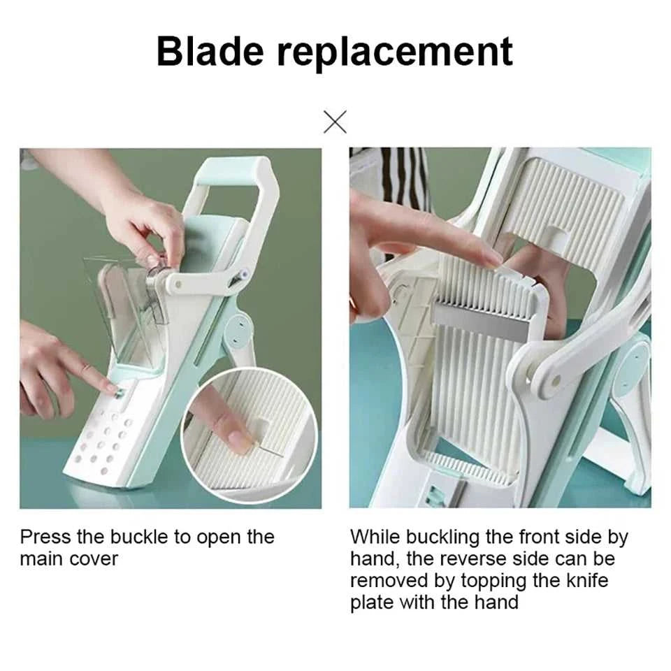 Donirt 5 in 1 Vegetable Cutter Mandoline Slicer Manual Food Chopper Fruit Potato Cucumber Carrot Meat Slicer Shredder Safe Slice The jack market .AU The jack market .AU Home $ 65 14:200006153#5 Blades