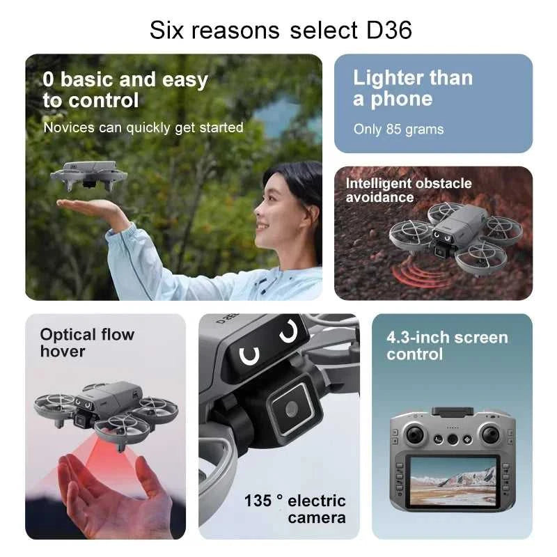 Lenovo D36 Drone 4K HD 8k Triple Camera FPV Brushless Motor Obstacle Avoidance Foldable RC Quadcopter Professional Aerial The jack market .AU The jack market .AU Drones $ 165 14:496#D36-propeller