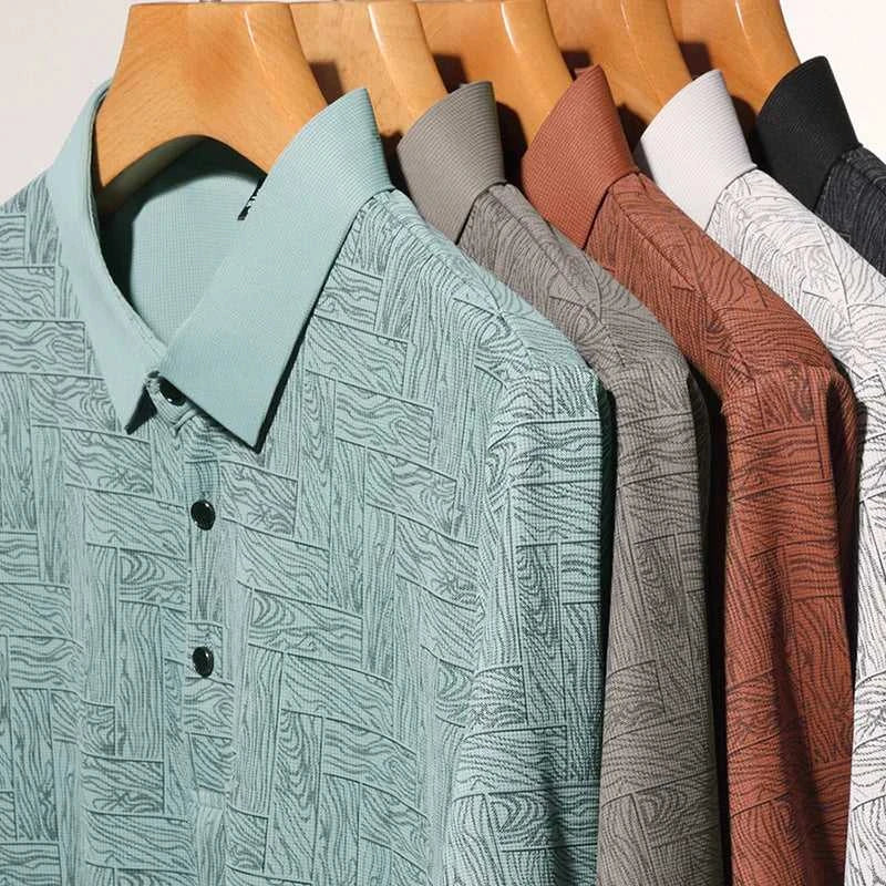 2024 Summer New Men's Business Print Short Sleeved POLO Shirt Comfortable and Cool Casual Fashion T-shirt The jack market .AU The jack market .AU Men Fashion $ 30 14:350852;5:4182