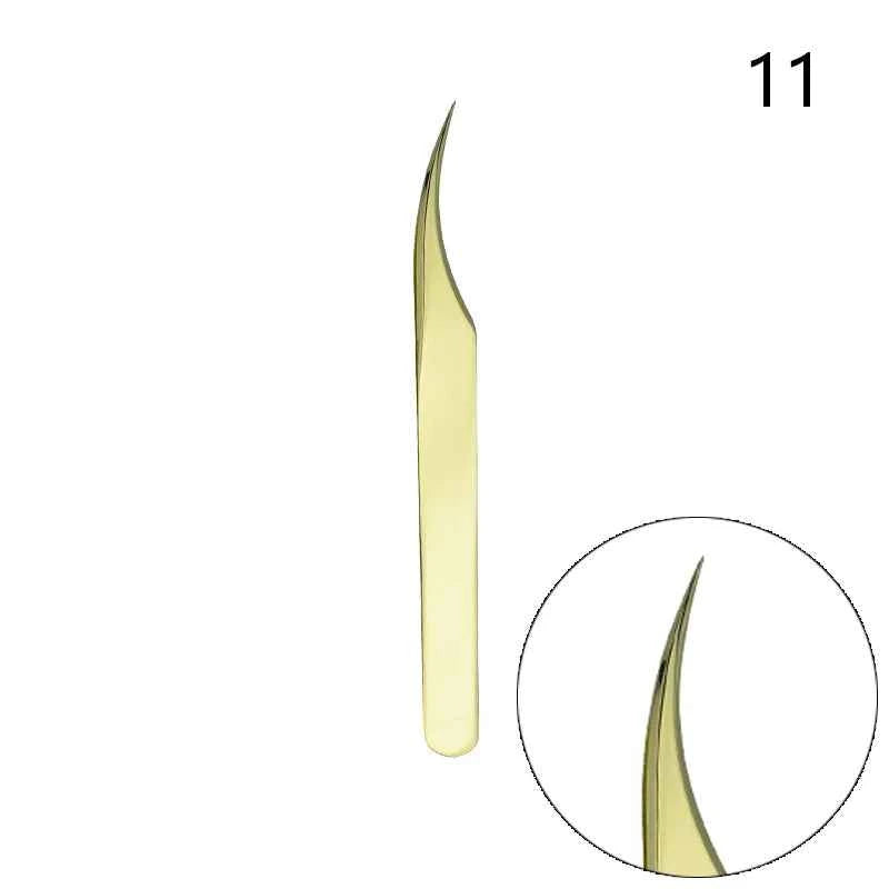 LuxeLash Anti-Slip Precision Tweezers | Curved & Straight Tips for Flawless Lash Extensions & Nail Art