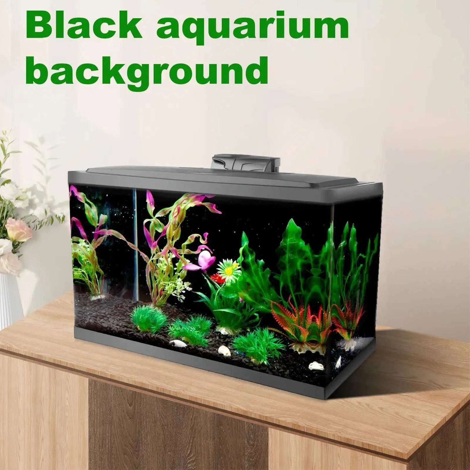 Fish Tank Background Sticker Black Static Cling Film Adhesive-Backed Film Wallpaper Aquarium Background Decorations ﻿ The jack market .AU The jack market .AU Fishing Gear $ 26 14:29#40x200cm