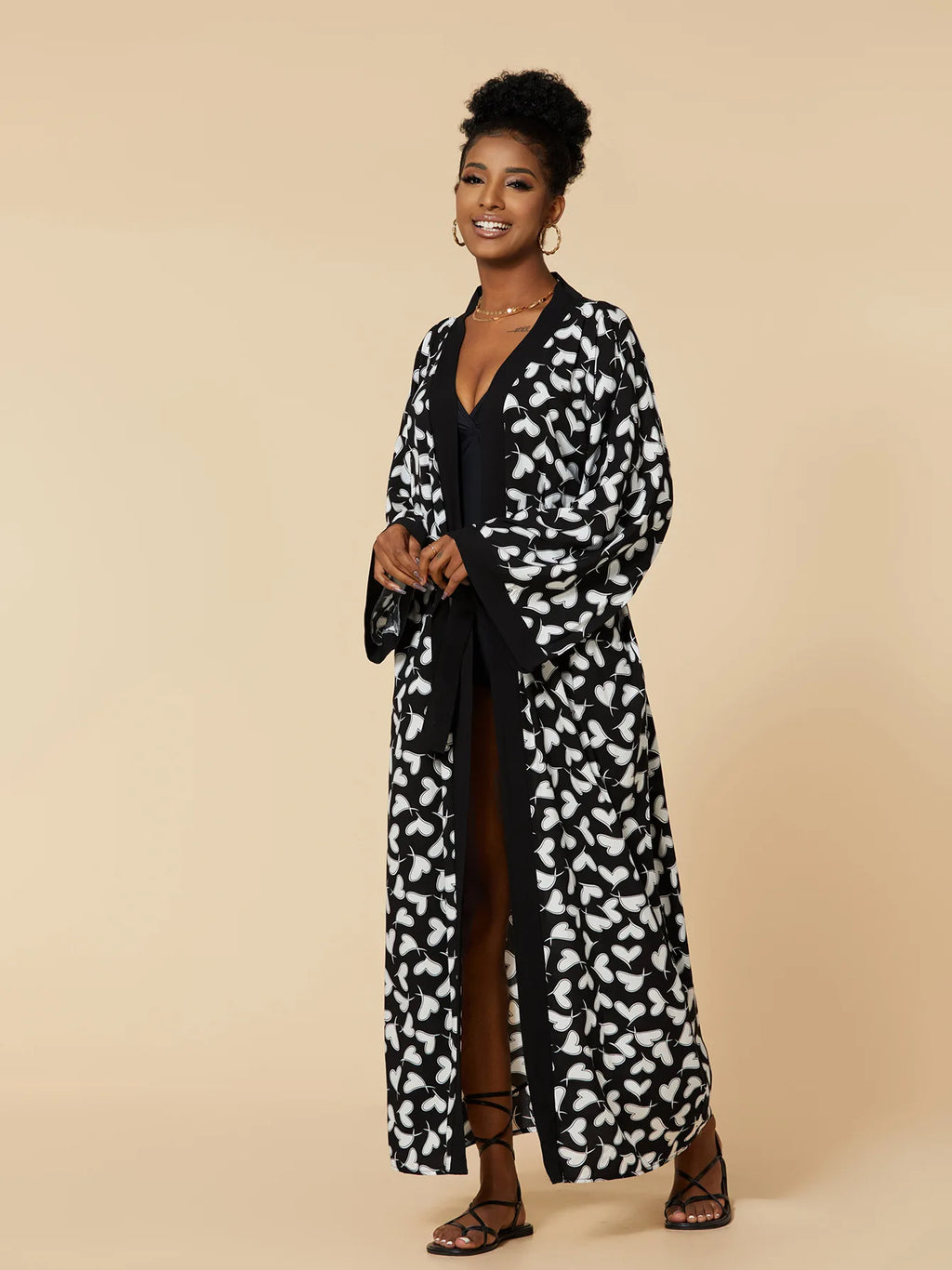 2026 Women's Kaftan Beach Cover-Up Dress - Stylish Long Tunic for Summer Bikinis & Beachwear