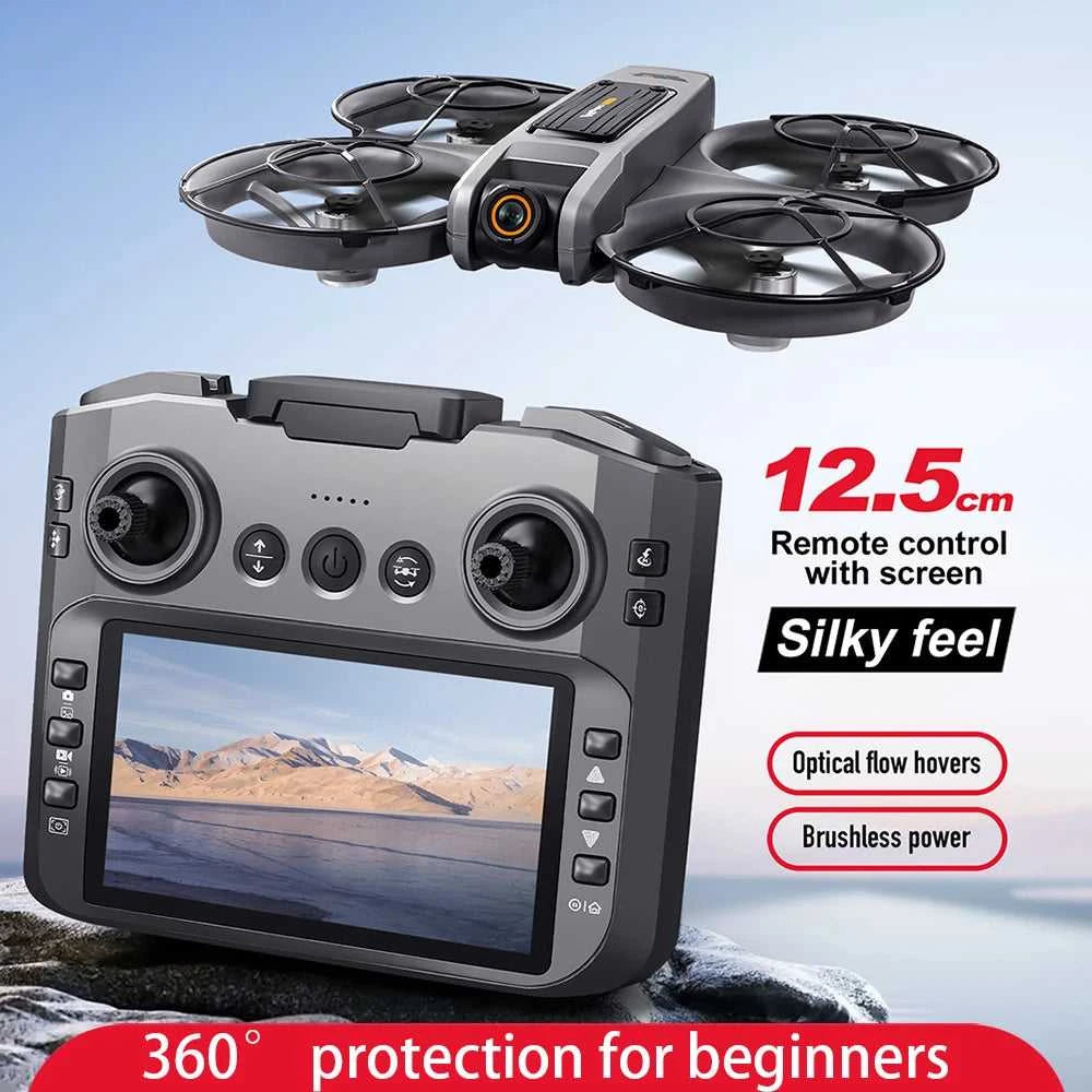 2025 New S156 Drone with Screen Brushless Optical Stream Positioning Quadcopter with Camera FPV Traverser Novice Toy Airplane The jack market .AU The jack market .AU $ 127 14:29#Black