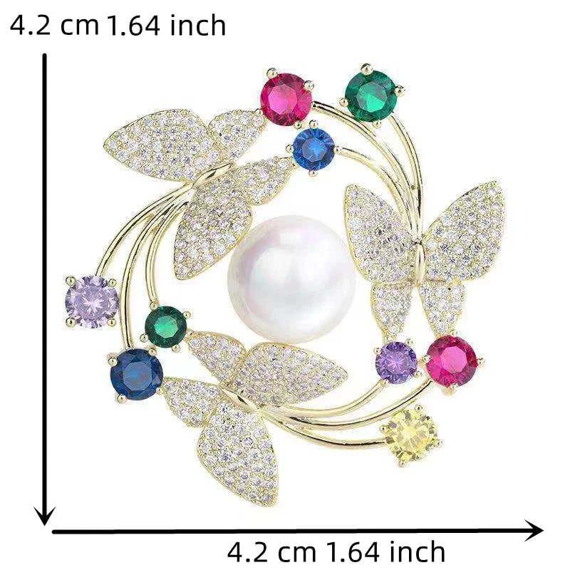 Exquisite Vintage Women Men Classic Butterfly Flower Pearl Brooches Jewelry Fashion Elegant Coat Suit Crystal Pins The jack market .AU The jack market .AU Jewellery & Chains $ 46 200001033:361180#Gold