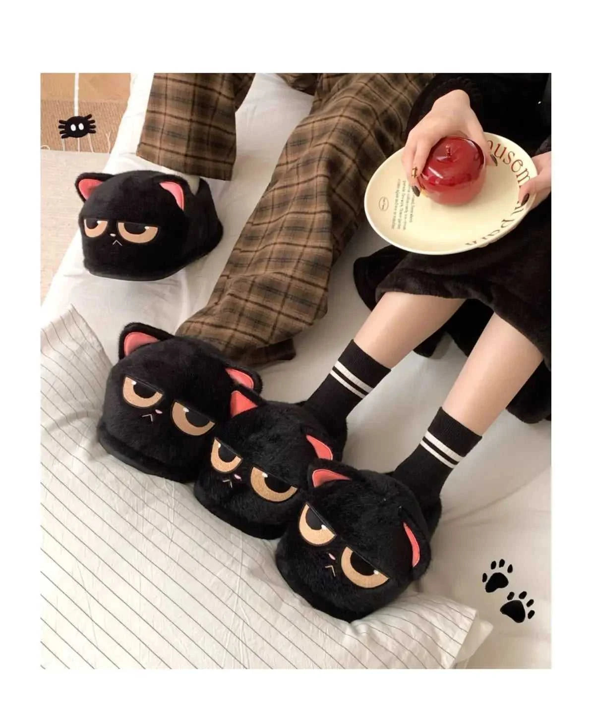 New Snuffy Cat Slippers Woman Warm Wrapped Home Shoes Women's Angry Kitty Furry Slides Winter Snug Close Back Slipper for Couple The jack market .AU The jack market .AU Step Up Your Style: Trendy Shoes for Every Occasion! $ 69 14:10#Yellow-Slides;200000124:201446564;200007763:201336100