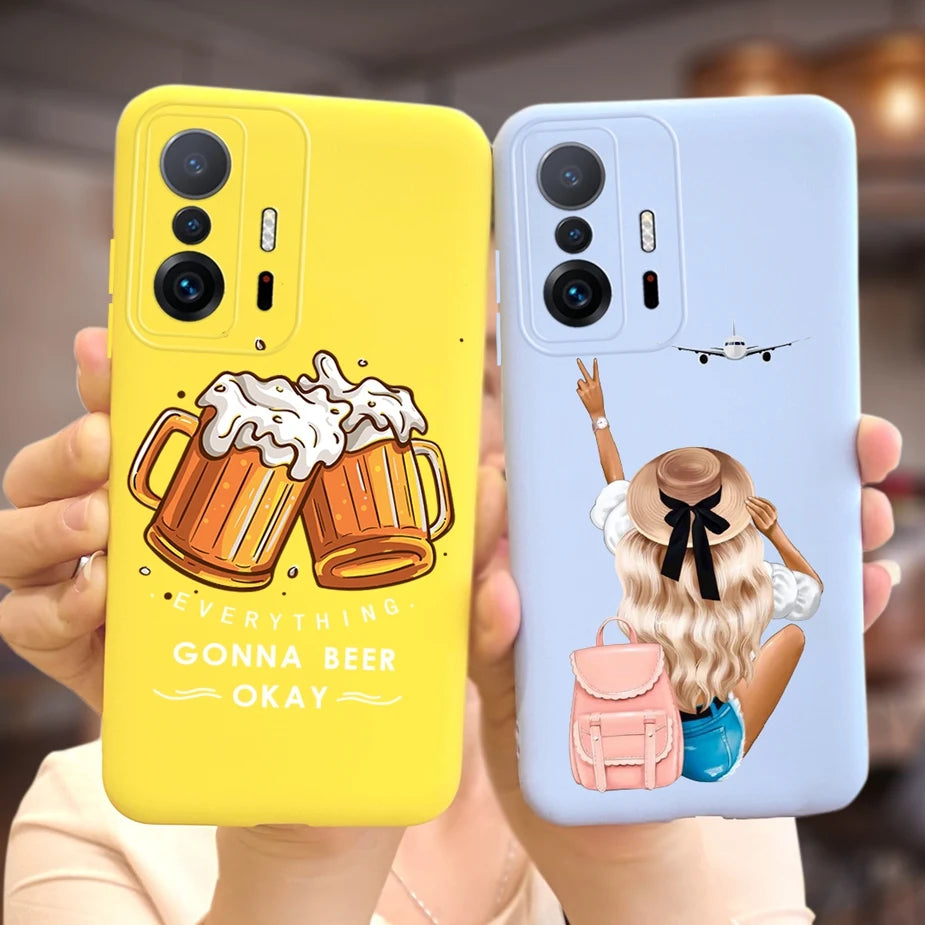 Xiaomi 11T Pro Case - Cute Cartoon Design, Soft Silicone Protection for Xiaomi Mi 11T Pro & 11TPro
