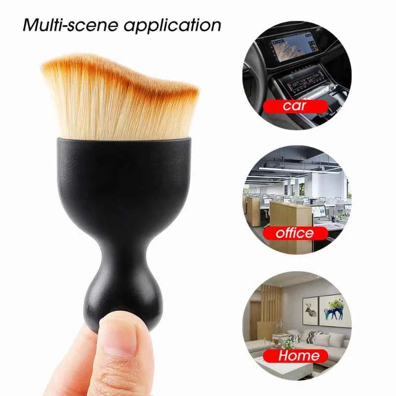 Car Interior Cleaning Brush Tool Conditioner Air Outlet Cleaning Soft Brush Car Crevice Dust Removal Car Detailing Crevice Dust