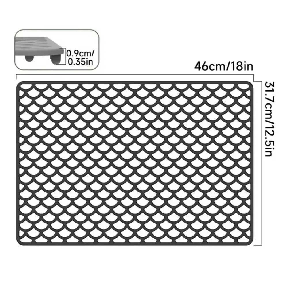 New Silicone Sink Protector Mat Anti Slip Multi Functional Non-slip Sink Mat Heat Resistant Foldable Dishes Drying Mats Kitchen The jack market .AU The jack market .AU $ 60 14:202732816#42cm Grey