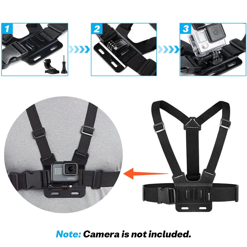 Chest Strap Rotate Phone Mount for iphone Smart Phone Belt Body Harness Holder for Gopro Hero 12 11 10 9 8 Insta360 Dji Camera