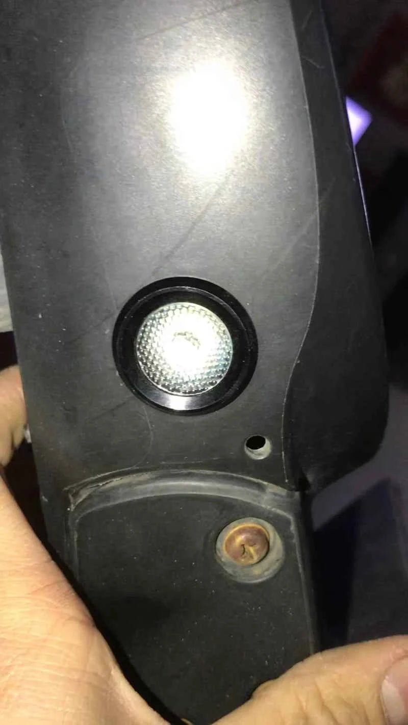 Mini size DIY Aluminum Alloy Parking Radar design led Eagle eye light for Car Side Mirror Puddle lamp Under Rearview glass light