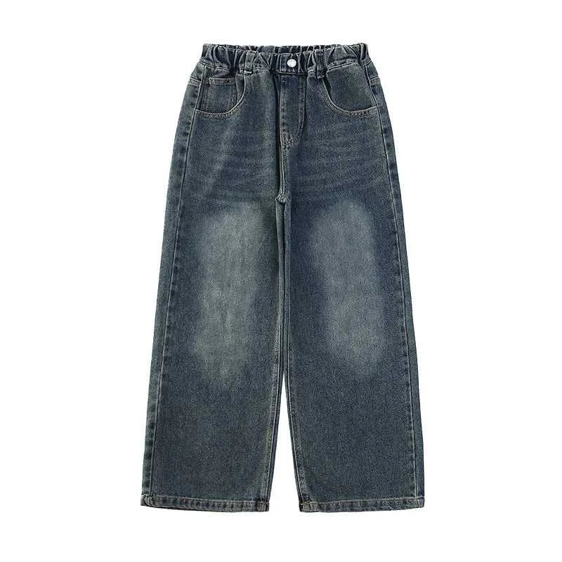 Girl Pocket Bow Embroidery Jeans New Teenage Children Wide Leg Denim Pants for Kids Loose Trousers Spring Autumn 4 -14 Years The jack market .AU The jack market .AU Mum & Kids: Essential Products for Every Family $ 48 14:193#model 2;200000463:200004188#130CM