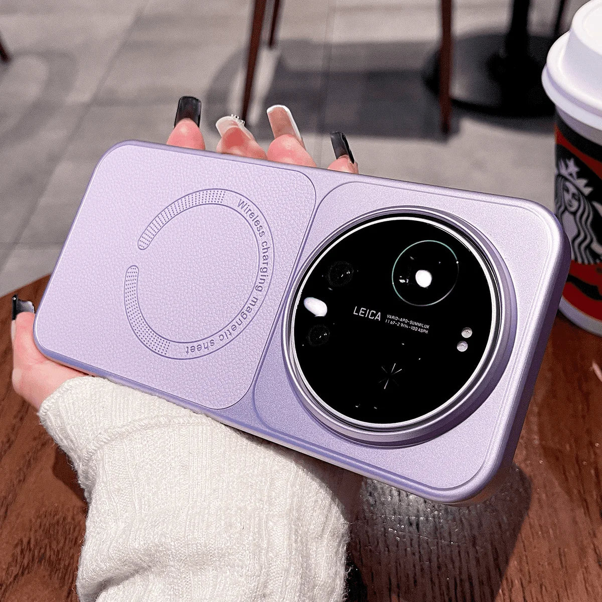 Case For Xiaomi 17 Ultra Luxury Invisible Magnetic Lychee Anti-Fingerprint Texture Leather Cover For MI 17 Ultra Bumper Funda