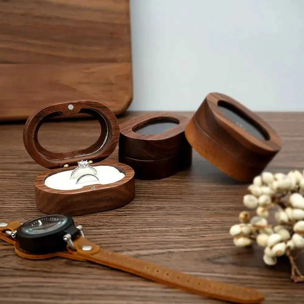 Retro Oval Wooden Jewelry Box Lover Ring Display Box Engagement Wedding Couples Ring Storage Holder Love Gift The jack market .AU The jack market .AU Jewellery & Chains $ 51 14:29#black;5:200004182#Double