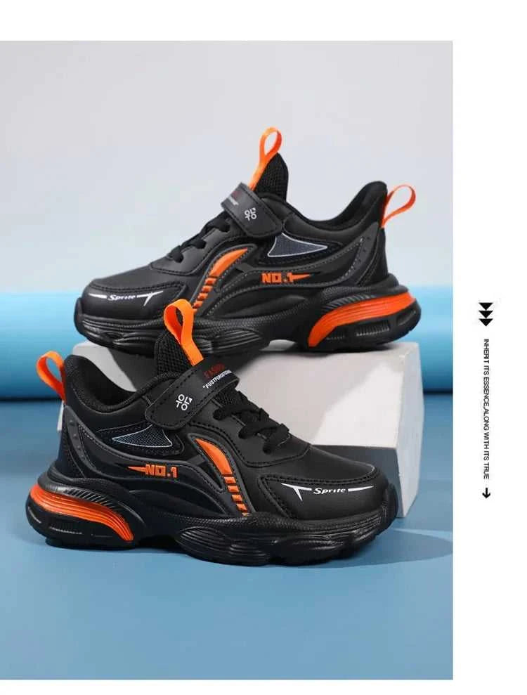 Boys' Kids Fashion Sneakers Lightweight Sports Running Shoes for Children Non-Slip Comfortable Outdoor Athletic Tennis Shoes The jack market .AU The jack market .AU Mum & Kids: Essential Products for Every Family $ 42 14:350852#Black Orange;200000124:100010481#34