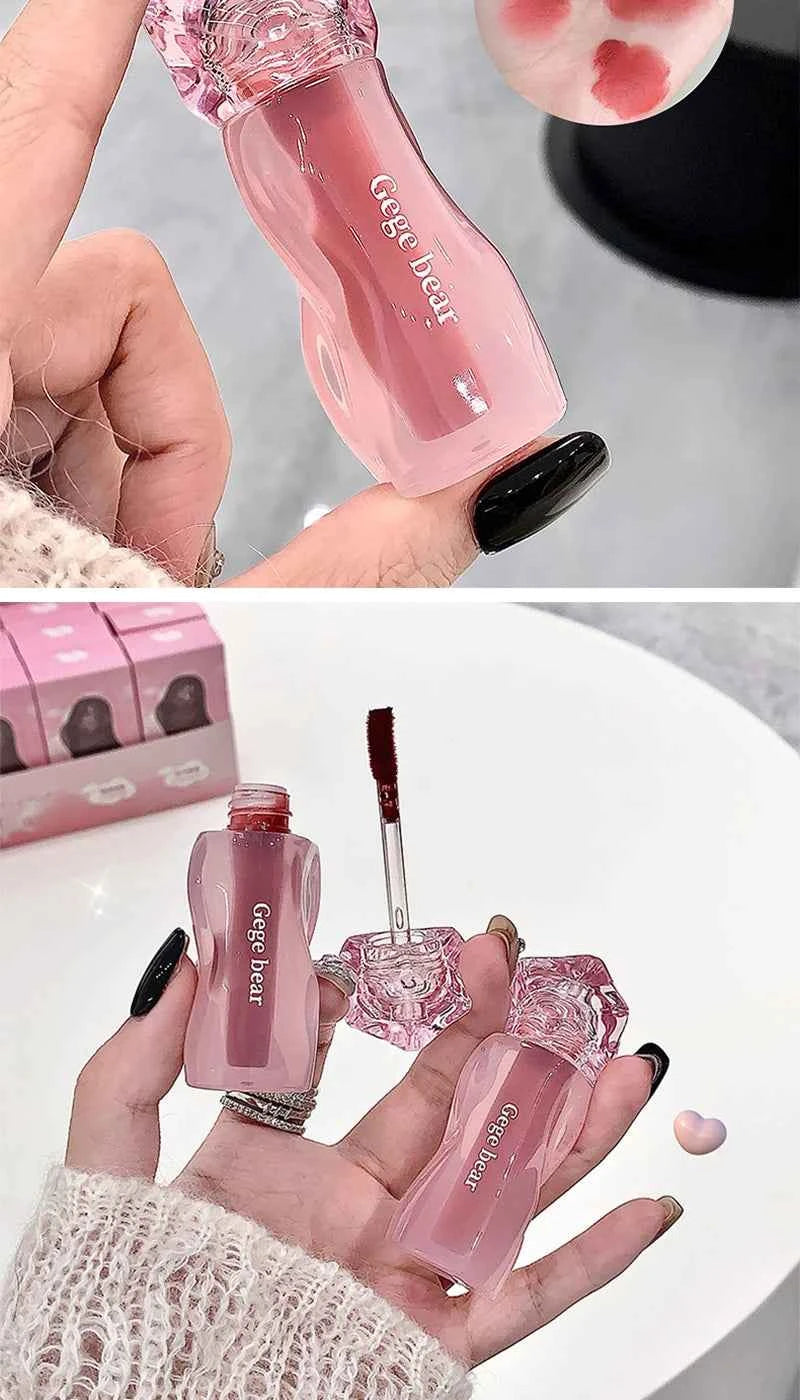Gege Bear Velvety Cream Lip Mousse - Highly Pigmented, Nourishing Formula with Soft, Long-Lasting Texture