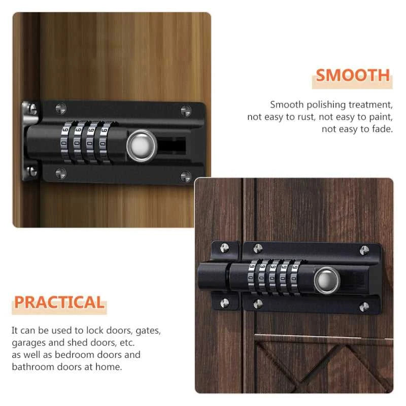 Deadbolt Lock Metal Doors Combination Key Outdoor Gate Portable Locks Household Wardrobe The jack market .AU The jack market .AU Home $ 63 14:771#Black