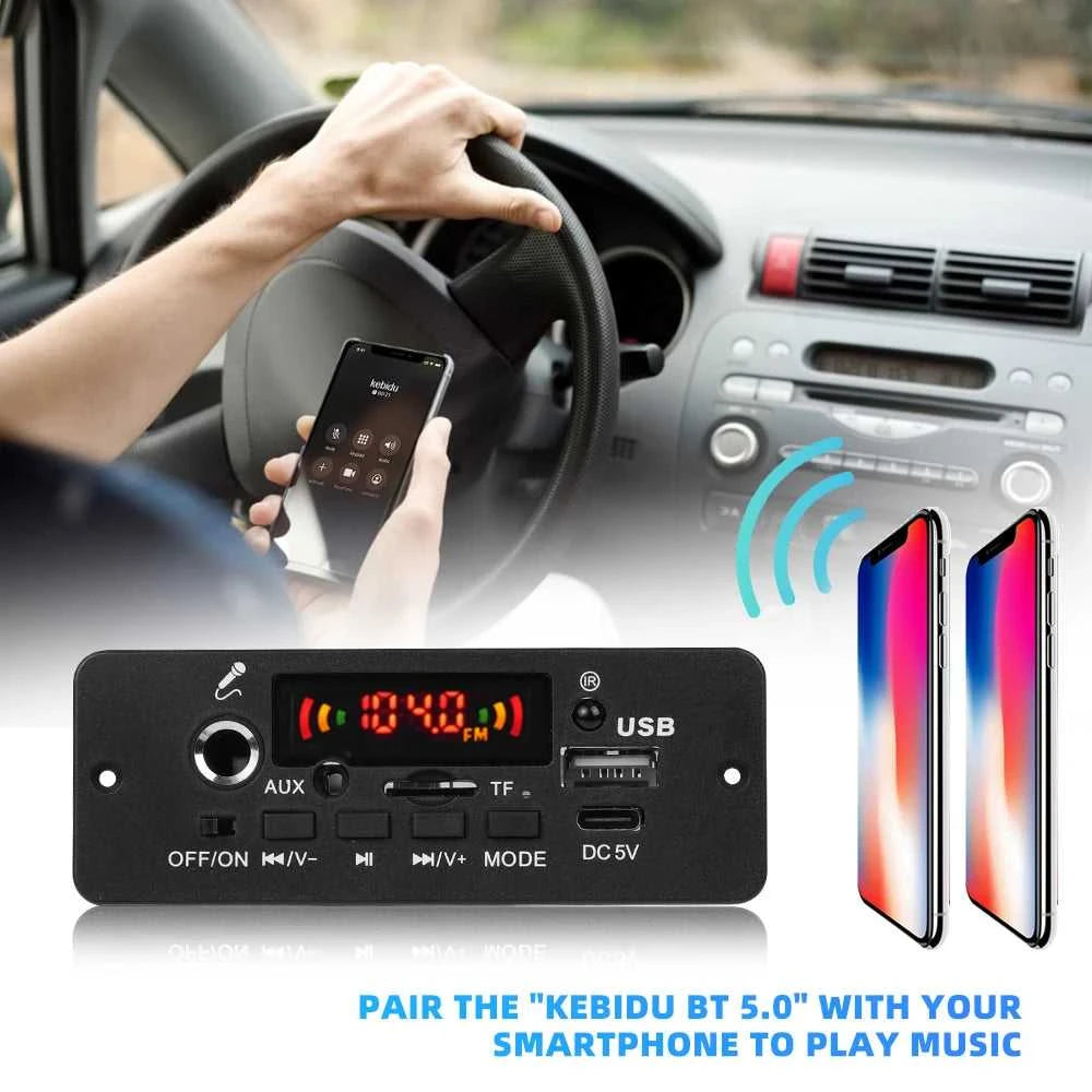 Bluetooth 5.0 10W Amplifier MP3 Decoder Board Wireless Music Player 5V Car FM Radio Module USB TF for Music Subwoofer Speaker The jack market .AU The jack market .AU Home $ 50 14:193#2X5W