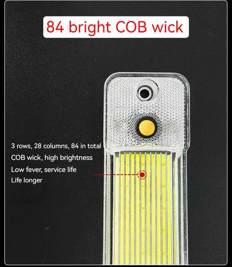 Car Reading Light COB High-brightness thin 12V/24V LED Cabin Interior Light Dome Lamp With Switch For Van Lorry Truck RV Camper