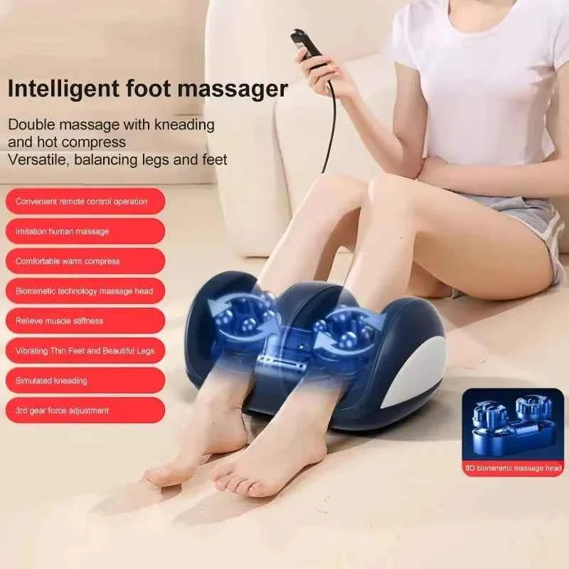 Super Big Foot & Leg Massager | Deep Tissue Shiatsu with Heat & Kneading for Stress Relief & Relaxation