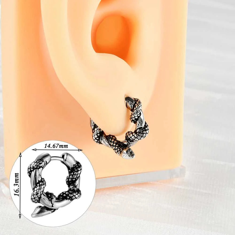 1PC Surgical Steel Retro Irregular Ear Stud Punk Style Cross Twine Snake Ear Cartilage Earrings Body Piercing Jewelry The jack market .AU The jack market .AU Jewellery & Chains $ 47 200000783:29#1PC;200001034:361187#Style 4